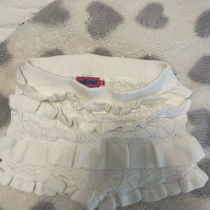 Edikted Lindsay Ruffle Knitted Shorts